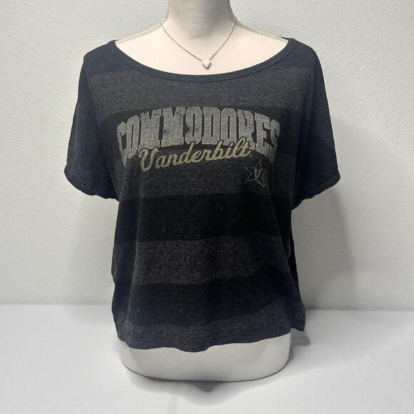 Blue Eighty Four Vintage-style Size Large Vanderbilt Commodores Off The Shoulder - Picture 1 of 4